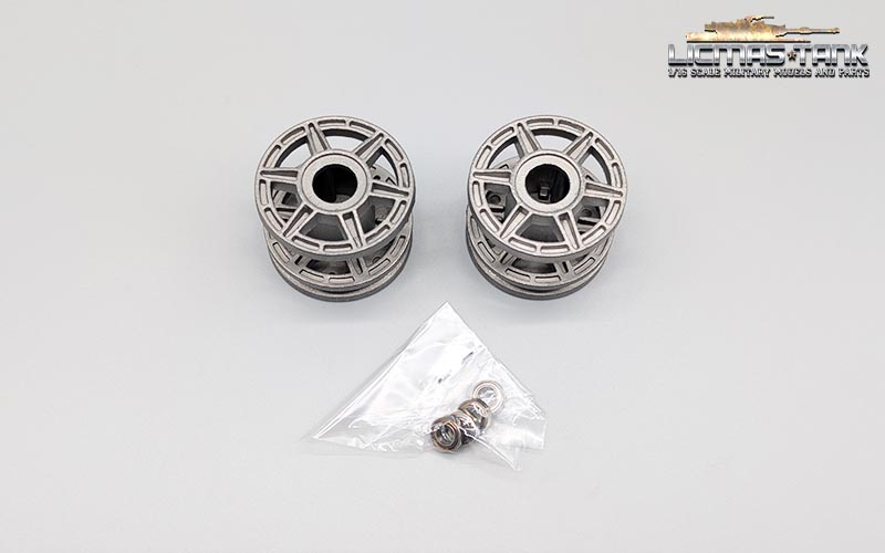 1/16 Original Königstiger Panzer Metall-Leiträder von Heng Long 1/16 Original Königstiger Panzer Metall-Leiträder von Heng Long