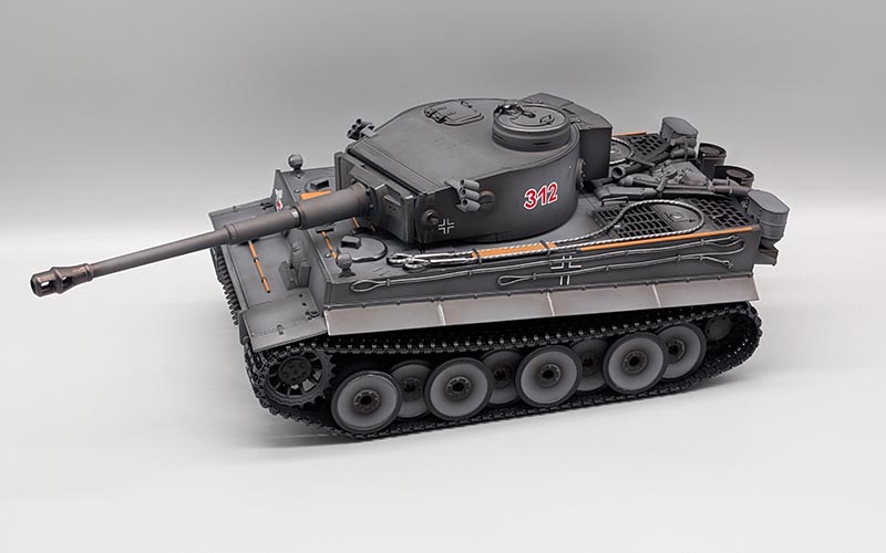 RETOURE 1/16 RC Panzer Tiger I Frühe Ausführung Grau BB – Torro-Hobby-Edition