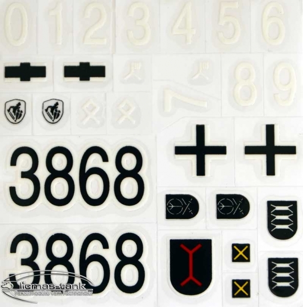 Decal Aufkleberset für Panzer STUG 3 Decal Aufkleberset für Panzer STUG 3