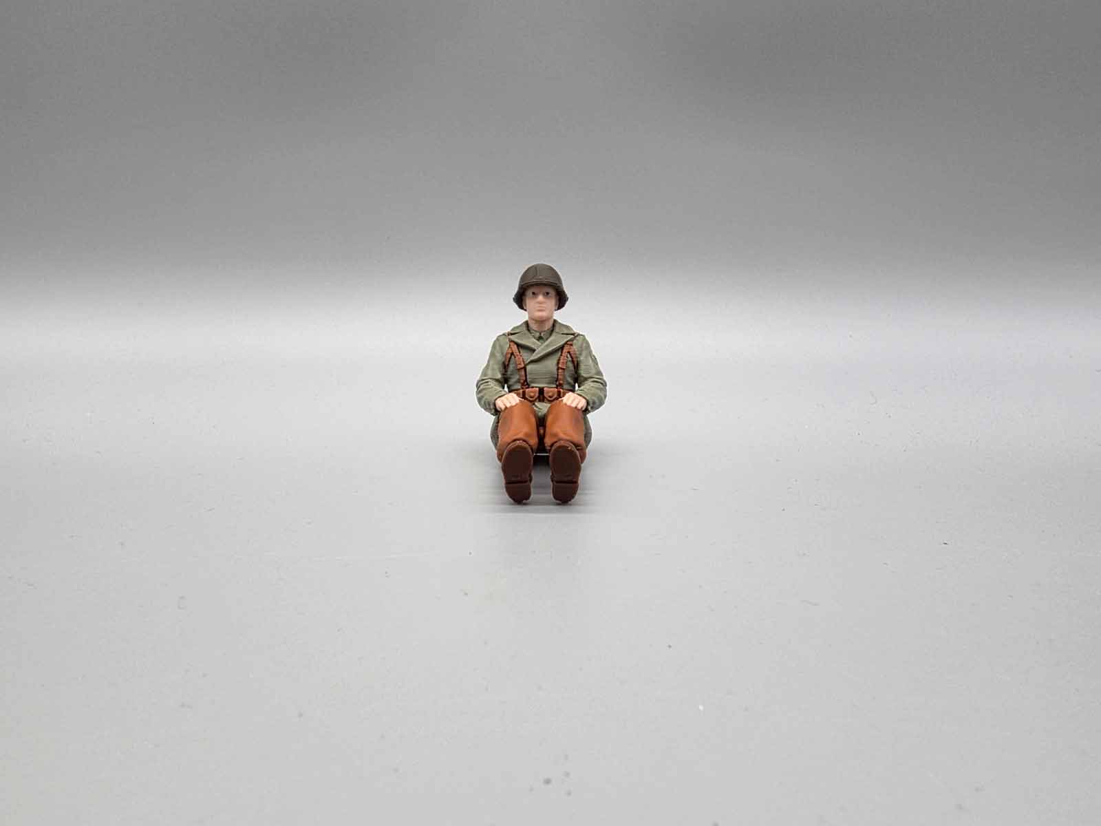 US Army Beifahrerfigur WWII 1:16 –farbig- passend für AMEWI Willys MB Jeep 1:14