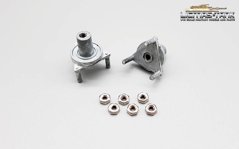 Reserveradhalterung für Panzer III Set aus Metall 1/16 Reserveradhalterung für Panzer III Set aus Metall 1/16