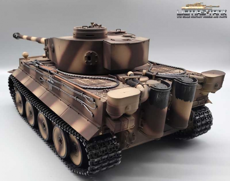 RC Panzer 2.4 GHz Tiger 1 Camouflage Taigen V3 BB +Servo +Kanonenrauch Metall-Edition 360°