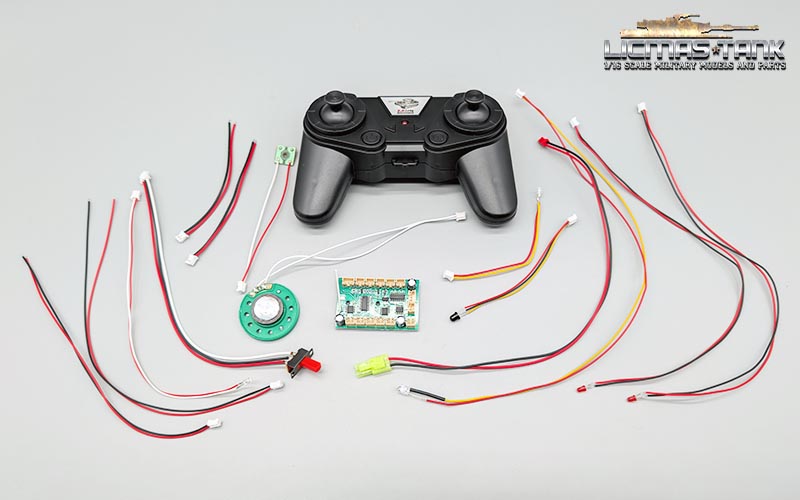 Taigen Elektronikset für 1:24 Tiger Modelle 2.4 GHz Platine Fernsteuerung Verkabelung