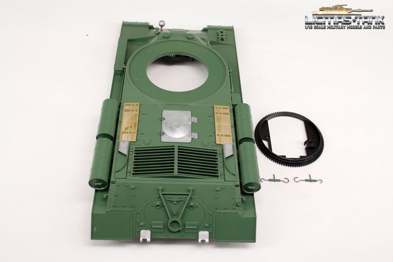 IS-2 (JS-2) Oberwanne mit Oberwannen Elektronik 360° Drehkranz und Rauchmodul
