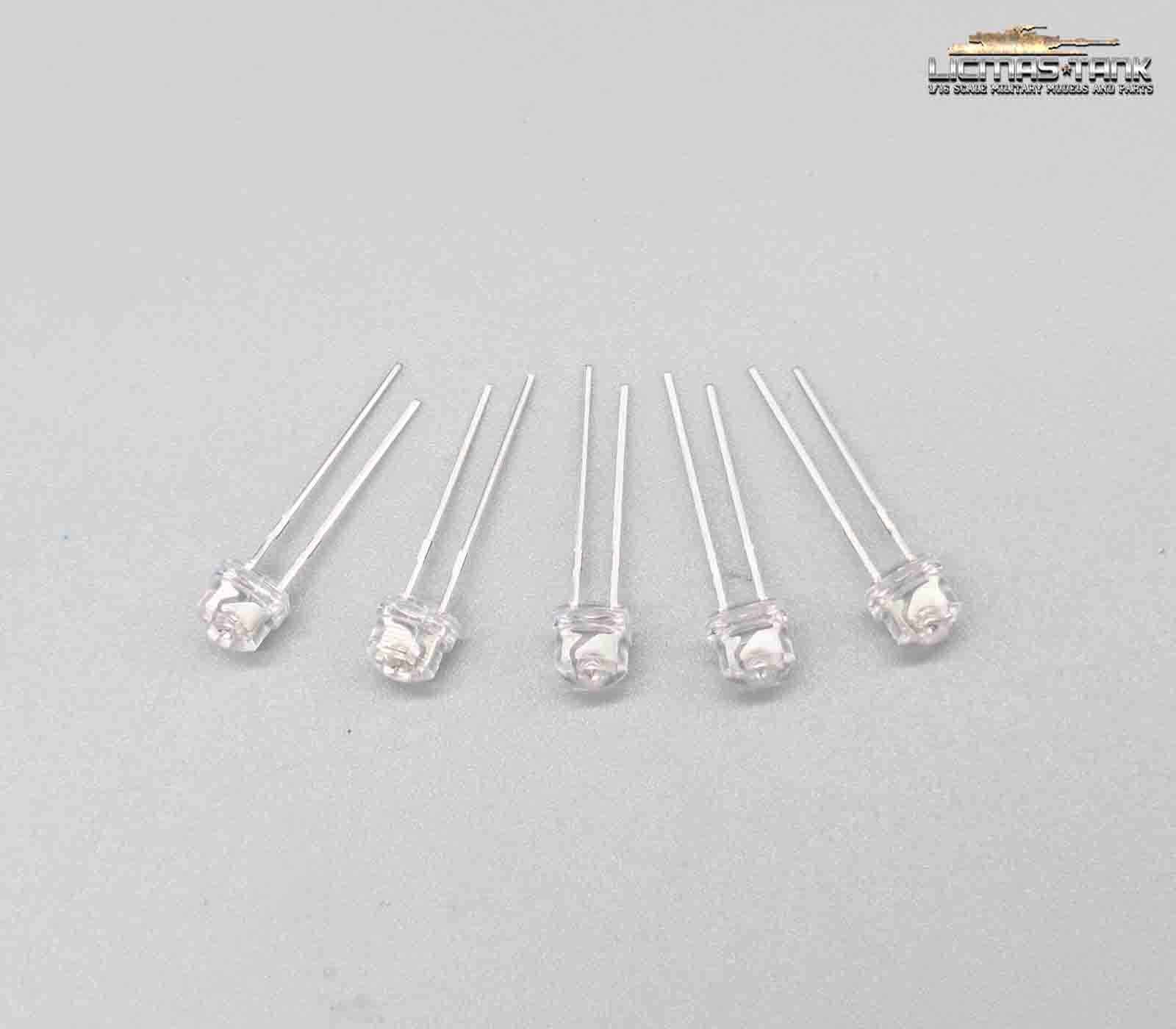 5mm Straw Hat LED BLAU 5er Set 5mm Straw Hat LED BLAU 5er Set