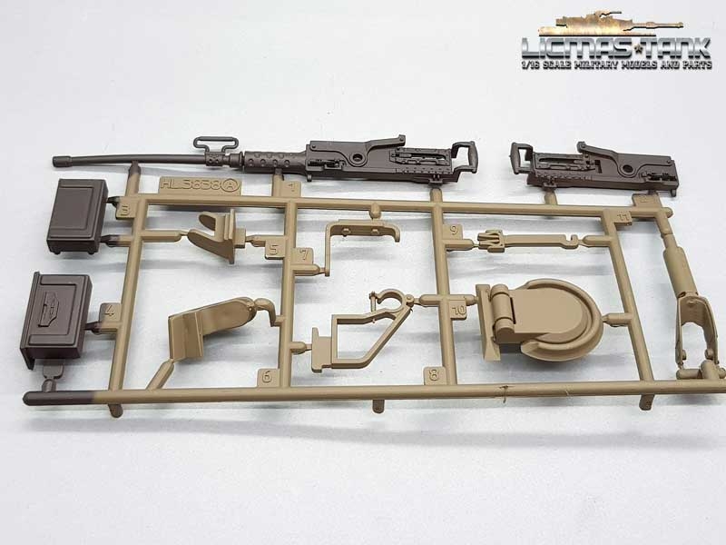 Kunststoff Zubehör mit MG Set A Heng Long 3838 M26 Snow Leopard