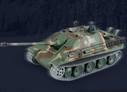 RC Panzer Jagdpanther Rauch & Sound, 1:16 2,4GHz Metallketten (Eksa Edition)
