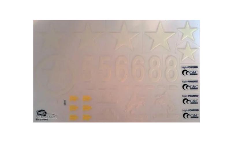 Neues Aufkleberset Decal Heng Long Sherman 1:16