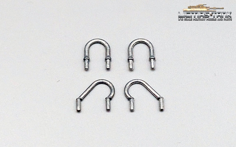 1/16 Sherman Handläufe Set aus Metall für die Oberwanne 1/16 Sherman Handläufe Set aus Metall für die Oberwanne