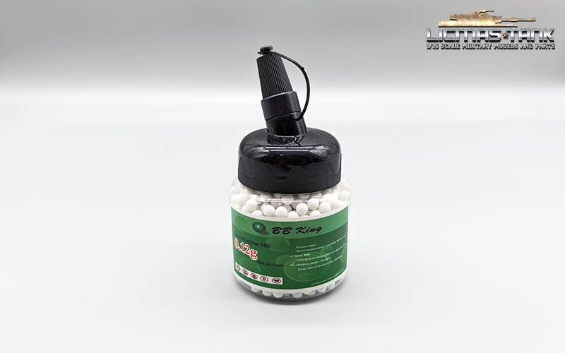 1000 Schuss 6mm Munition BB's Softair & Panzer Top Qualität poliert weiß