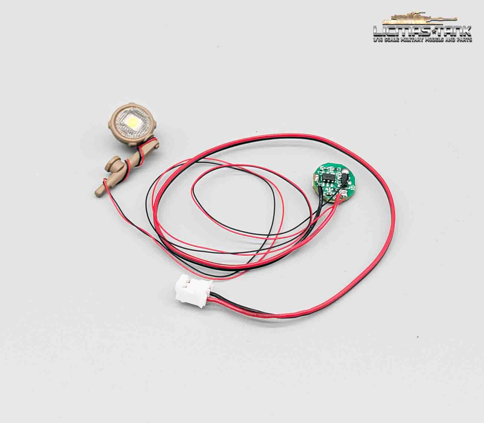 LED-Suchlicht für 1/16 RC Panzer T90 T72 Abrams Challenger II Merkava Sherman