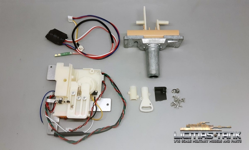 Rohrrückzug Rohrrückzugsystem für 3818-1 Tiger 1 mit Schussblitz