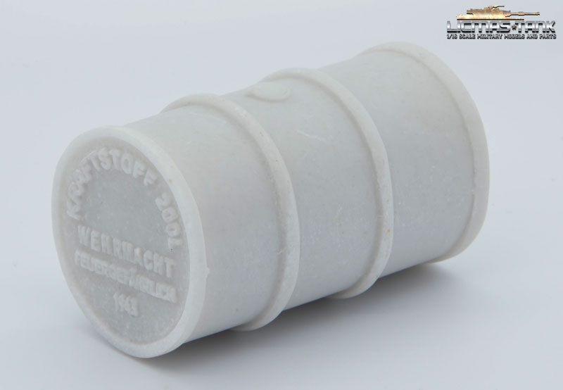Modellbau 1/16 Benzinfass Fass 200 Liter Wehrmacht unlackiert licmas-tank