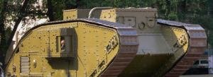 ein Panzer des Ersten Weltkriegs